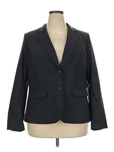 Pre-owned Lane Bryant Blazer Jacket In Black