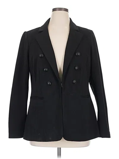 Pre-owned Lane Bryant Blazer Jacket In Black