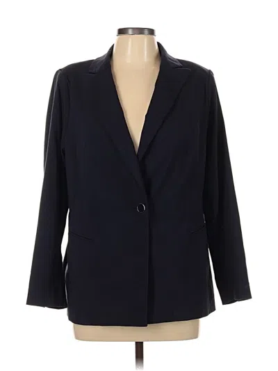 Pre-owned Lane Bryant Blazer Jacket In Blue
