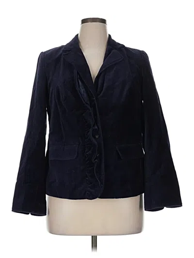 Pre-owned Lane Bryant Blazer Jacket In Blue
