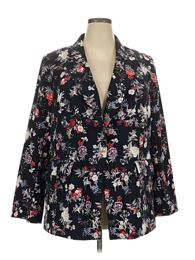 Pre-owned Lane Bryant Blazer Jacket In Blue