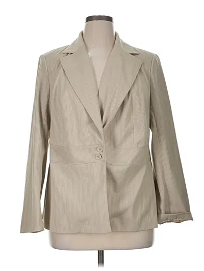 Pre-owned Lane Bryant Blazer Jacket In Brown