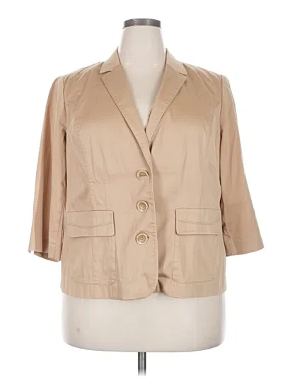 Pre-owned Lane Bryant Blazer Jacket In Brown