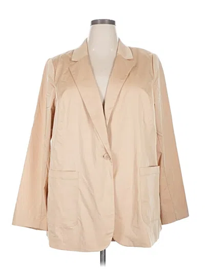 Pre-owned Lane Bryant Blazer Jacket In Brown
