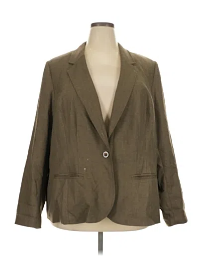 Pre-owned Lane Bryant Blazer Jacket In Brown