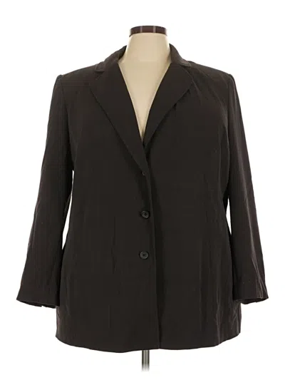 Pre-owned Lane Bryant Blazer Jacket In Brown