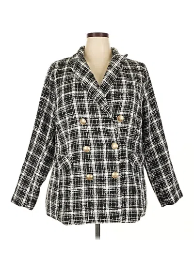 Pre-owned Lane Bryant Blazer Jacket In Gray