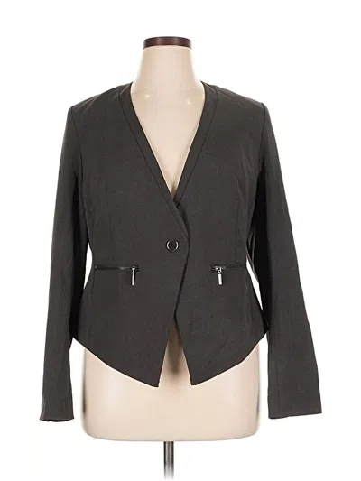 Pre-owned Lane Bryant Blazer Jacket In Gray