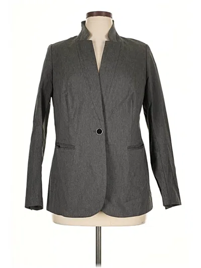 Pre-owned Lane Bryant Blazer Jacket In Gray