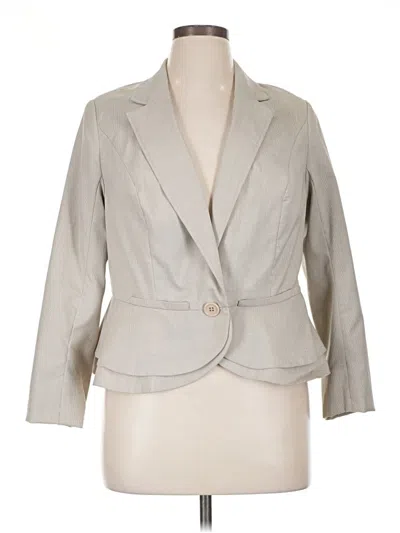Pre-owned Lane Bryant Blazer Jacket In Gray