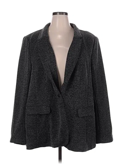 Pre-owned Lane Bryant Blazer Jacket In Gray