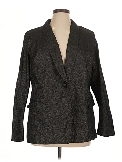 Pre-owned Lane Bryant Blazer Jacket In Gray