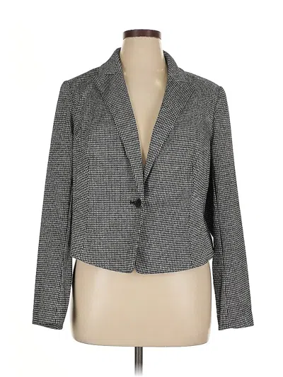 Pre-owned Lane Bryant Blazer Jacket In Gray