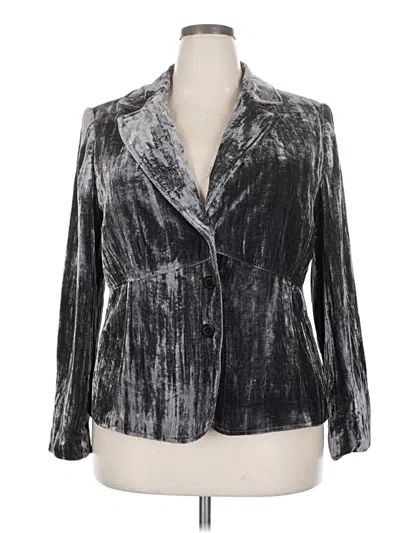 Pre-owned Lane Bryant Blazer Jacket In Gray