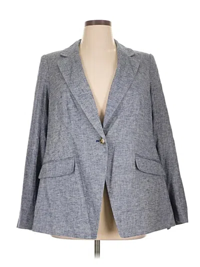 Pre-owned Lane Bryant Blazer Jacket In Gray