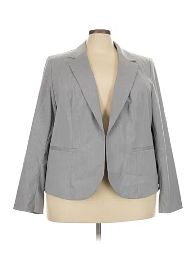 Pre-owned Lane Bryant Blazer Jacket In Gray