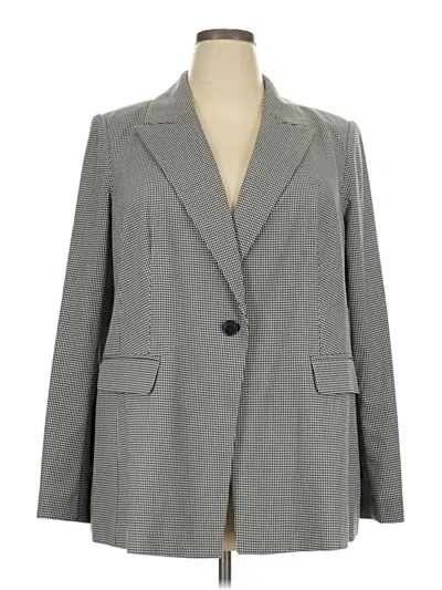 Pre-owned Lane Bryant Blazer Jacket In Gray