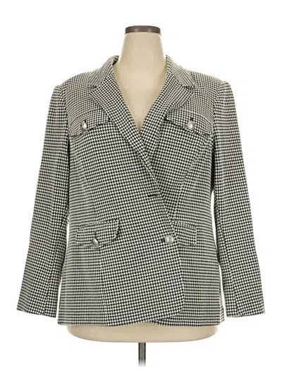 Pre-owned Lane Bryant Blazer Jacket In Gray