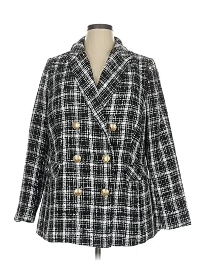 Pre-owned Lane Bryant Blazer Jacket In Gray