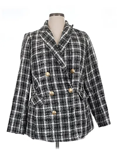Pre-owned Lane Bryant Blazer Jacket In Gray