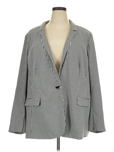 Pre-owned Lane Bryant Blazer Jacket In Gray