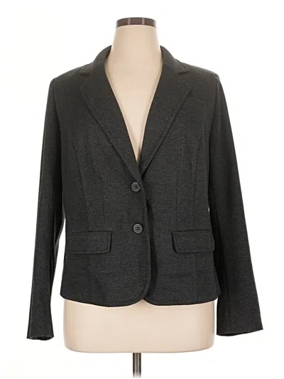 Pre-owned Lane Bryant Blazer Jacket In Gray
