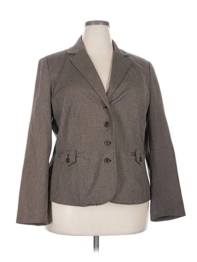 Pre-owned Lane Bryant Blazer Jacket In Gray