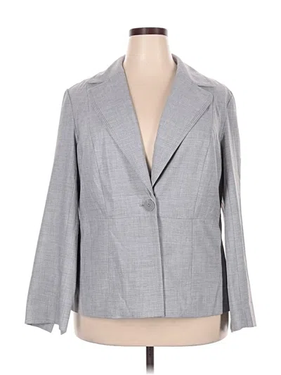 Pre-owned Lane Bryant Blazer Jacket In Gray