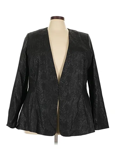 Pre-owned Lane Bryant Blazer Jacket In Gray