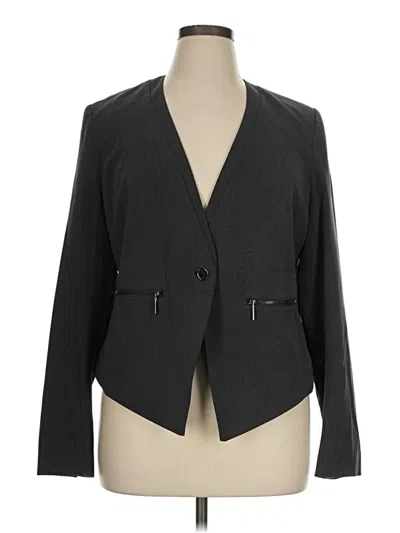 Pre-owned Lane Bryant Blazer Jacket In Gray