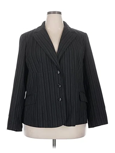 Pre-owned Lane Bryant Blazer Jacket In Gray