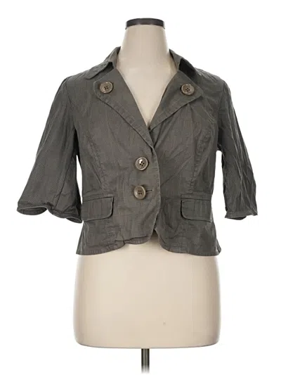 Pre-owned Lane Bryant Blazer Jacket In Gray