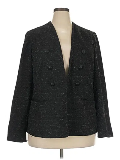 Pre-owned Lane Bryant Blazer Jacket In Gray