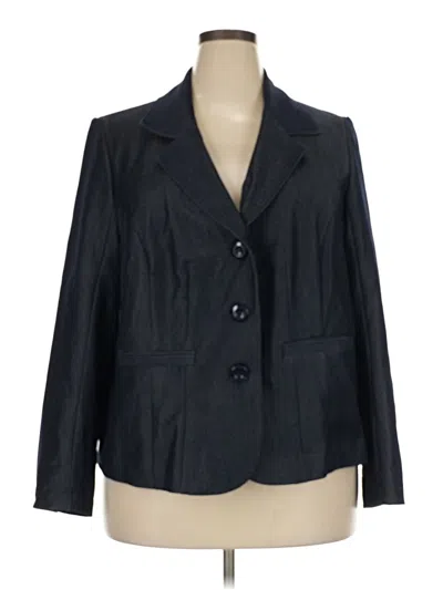 Pre-owned Lane Bryant Blazer Jacket In Gray