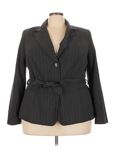 Pre-owned Lane Bryant Blazer Jacket In Gray