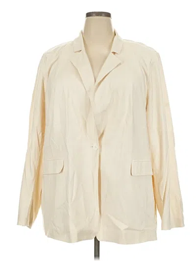 Pre-owned Lane Bryant Blazer Jacket In Ivory