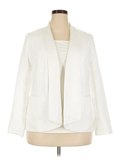 Lane Bryant Blazer Jacket In Ivory