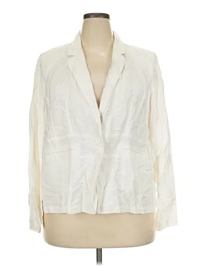 Pre-owned Lane Bryant Blazer Jacket In Ivory