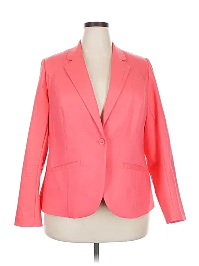 Pre-owned Lane Bryant Blazer Jacket In Pink