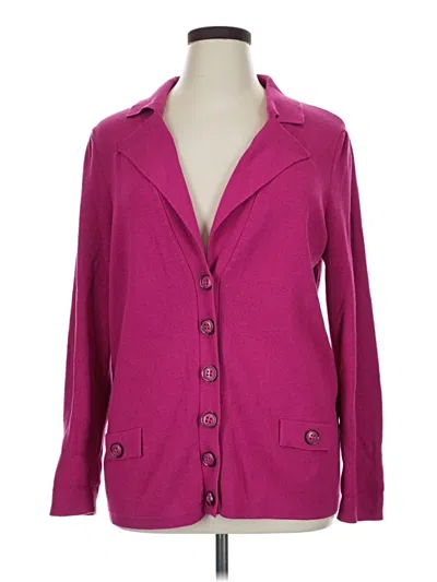 Pre-owned Lane Bryant Blazer Jacket In Purple