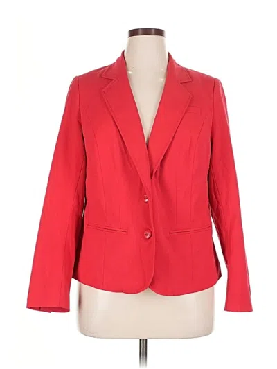 Pre-owned Lane Bryant Blazer Jacket In Red