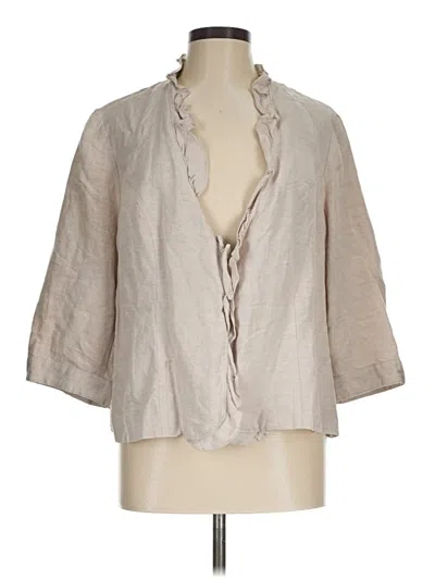 Pre-owned Lane Bryant Blazer Jacket In Tan