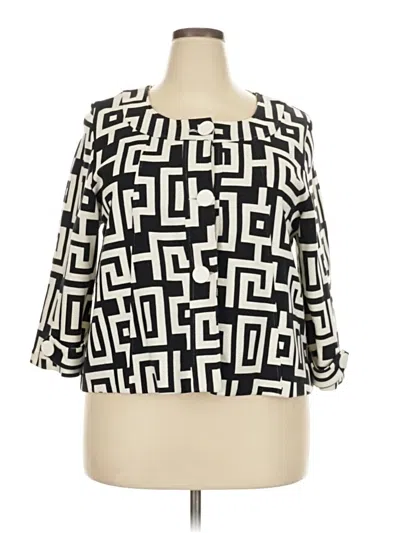 Pre-owned Lane Bryant Blazer Jacket In White