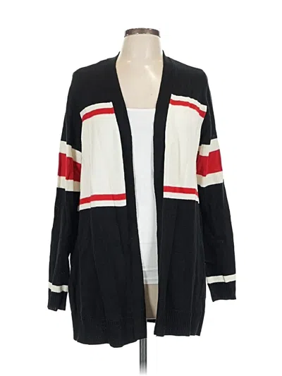 Pre-owned Lane Bryant Cardigan Sweater In Black