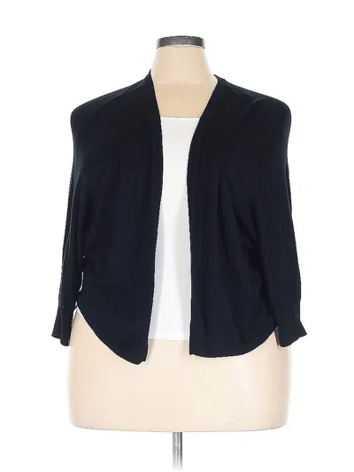 Pre-owned Lane Bryant Cardigan Sweater In Black