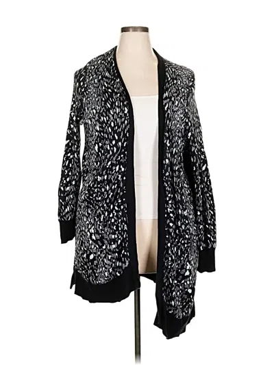 Pre-owned Lane Bryant Cardigan Sweater In Black