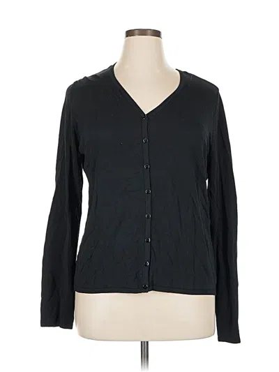Pre-owned Lane Bryant Cardigan Sweater In Black