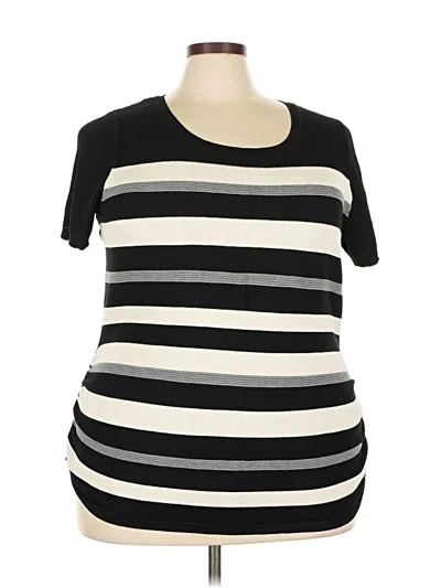 Pre-owned Lane Bryant Cardigan Sweater In Black