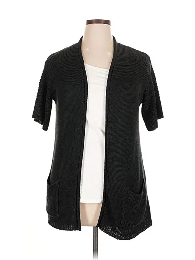 Pre-owned Lane Bryant Cardigan Sweater In Black