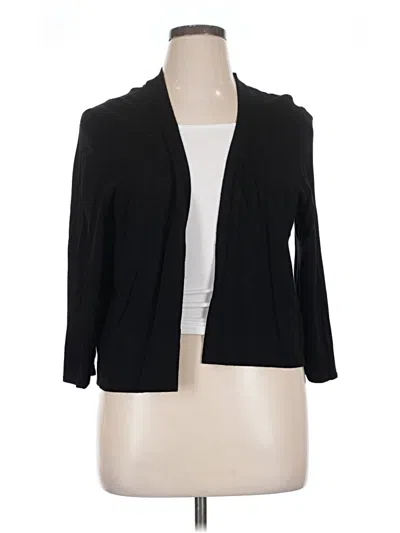 Pre-owned Lane Bryant Cardigan Sweater In Black